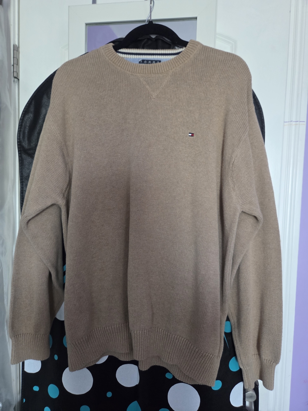 Tommy Hilfiger Men’s Crewneck Sweater - Beige/Tan